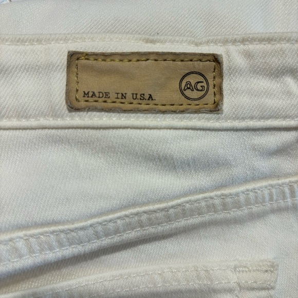 ADRIANO GOLDSCHMIED AG Sz 27R Jeans The Stevie  Made in the USA in White - Picture 12 of 12